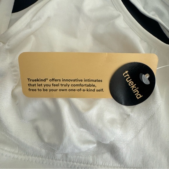 Truekind Everyday Throw-on Wireless Bralette Women's L NWT - FLAW White 0080 - Picture 6 of 9